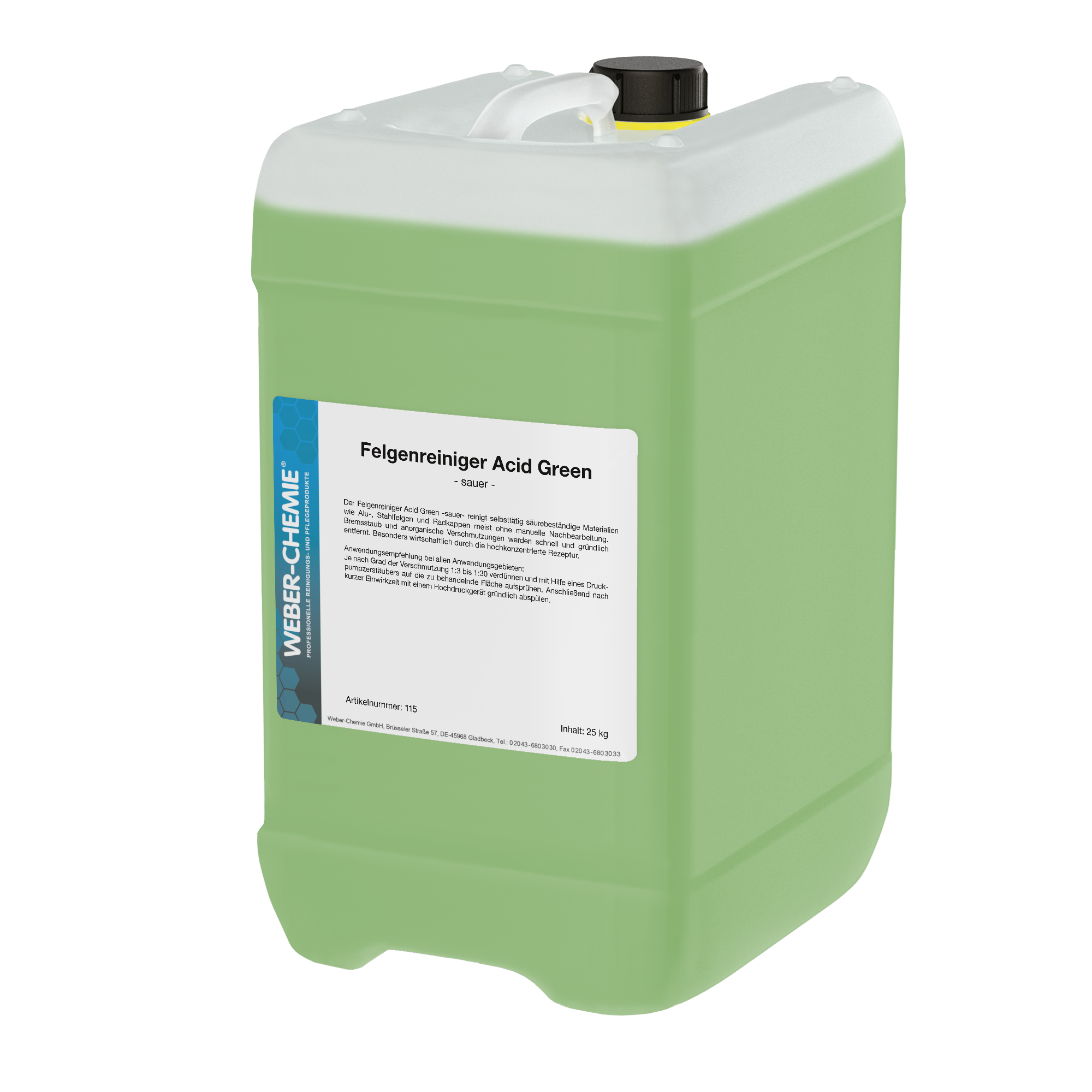 Felgenreiniger Acid Green 25kg